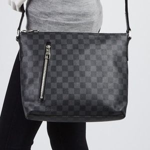 LOUIS VUITTONDamier Graphite Canvas Mick PM Messenger Bag comes with dust bag